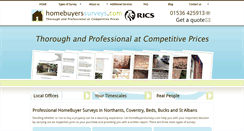 Desktop Screenshot of homebuyerssurveys.com