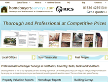 Tablet Screenshot of homebuyerssurveys.com